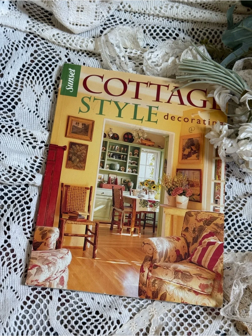 Cottage Style Decorating Coffee Table Book - Yellow Cover by